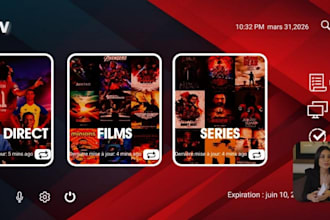 white label netfix style iptv ,4k vod iptv, sport iptv,with zero lad,no bufer