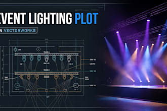 design your event, stage and party lighting plot in vectorworks