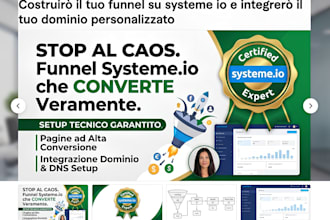 build your systeme io funnel and integrate your custom domain