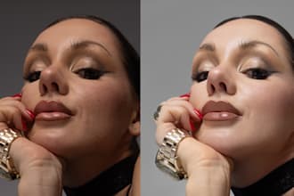 retouch portrait photos with natural skin retouch in photoshop