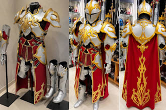 3d cosplay modeling armor wearable armor cosplay costume commission 3d print