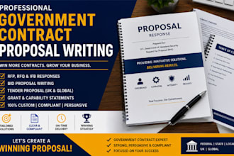 write a winning government contract bid proposal writing, rfp, and rfq response