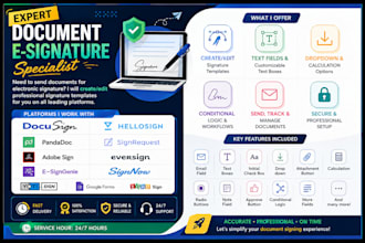 create edit and set up professional esignature documents