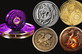 sculpt custom challenge coin military coin cnc medallion bas relief crypto coin