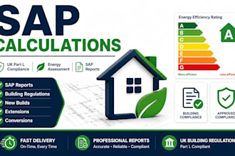 provide UK sap calculations and part l compliance reports
