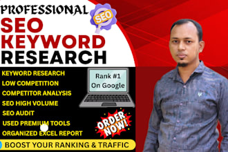 do SEO keyword research and action plan for google ranking