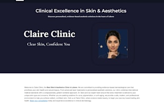 build a premium aesthetic and dermatology clinic website