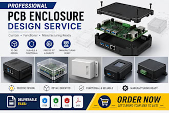 pcb 3d enclosure plastic product casing iot enclosure stm32 pcb and esp32 design