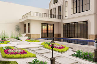 design and render 3d landscape architecture
