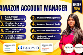 be your expert amazon fba account manager amazon VA
