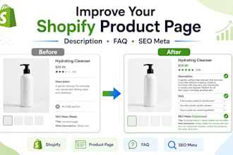 improve your shopify product page SEO, faq and description