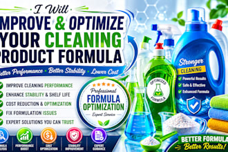 improve and optimize your cleaning product formula