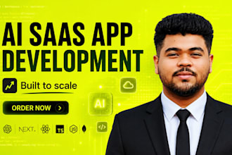develop ai saas app, ai web app, chatgpt app with dashboard
