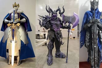 do 3d cosplay creation 3d wearable armor model 3d  props helmet design 3d print