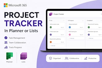 develop a custom microsoft 365 project tracking system in planner or lists