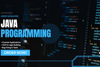 do java programs, fix bugs , and develop oop applications