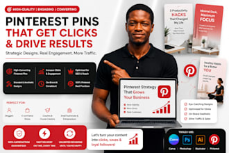 create 40 SEO optimized viral professional pinterest pins