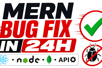 fix your react node mongodb mern bug in 24 hours