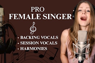 record female backing vocals, harmony and vocal layers as a session singer