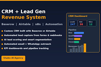 build your CRM and lead generation system