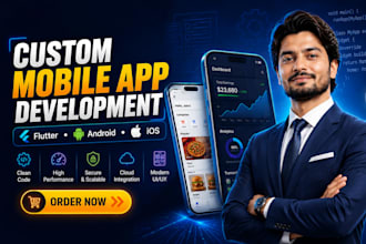 develop android ios mobile app as expert flutter react native developer