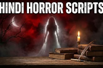 write viral hindi horror youtube scripts with ai video prompts