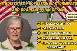detailed stormwater plan,site grading plan,wall retaining,drainage plan,ca,wausa