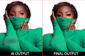 manually fix ai generated images in photoshop professionally