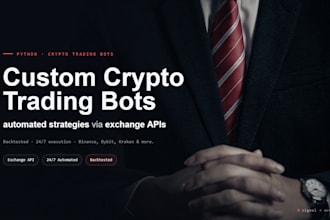 build a custom crypto trading bot with exchange api in python