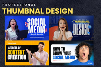 design amazing youtube thumbnail design