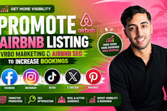 promote airbnb listing, vrbo marketing and airbnb SEO to increase bookings