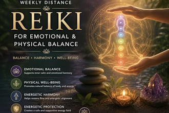 send you weekly distance reiki for balance