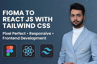 convert figma to react js using tailwind CSS
