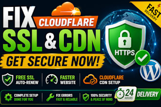 setup cloudflare, cdn, free ssl, and fix wordpress errors
