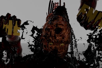 sculpt a realistic horror creature