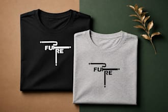custom typography tshirt design print ready minimalist style