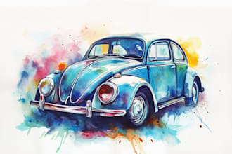 draw a watercolor illustration