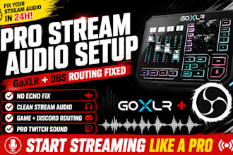 setup goxlr audio routing for obs streaming, twitch and pro streamers