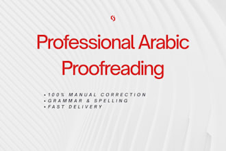 proofread and edit your arabic documents