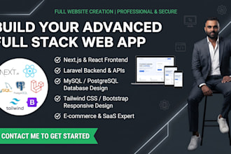 develop a custom full stack web application