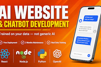 develop ai website, ai chatbot, ai software, ai web application