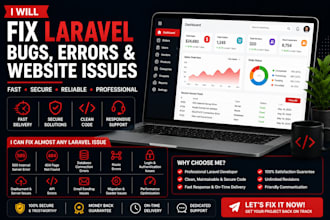 fix laravel bugs, errors, and performance issues