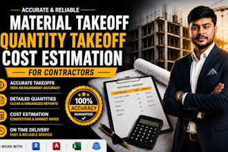 do accurate material takeoff quantity takeoff cost estimation for contractors