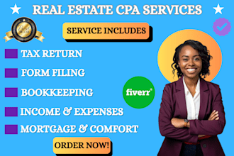 do US UK real estate tax return, form filing, accounting and CPA letter services