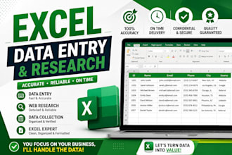 do fast and accurate data entry and data processing