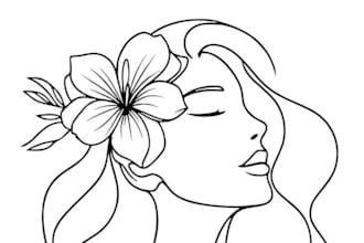 create vector line art, line drawing, one line art and illustration