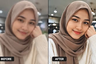 improve, unblur, enhance, restore, sharpen, upscale low quality photos