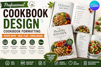 cookbook formatting, cookbook design, book layout, recipe book, book formatting