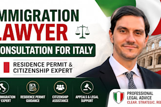 immigration lawyer consultation for italy residence permit, citizenship expert
