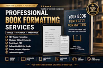professionally format amazon KDP books